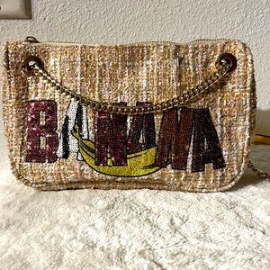 ZARA TRF shoulder bag with gold and yellow chain adjustable. Never worn.